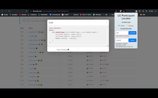 LC Participant Locator  from Chrome web store to be run with OffiDocs Chromium online