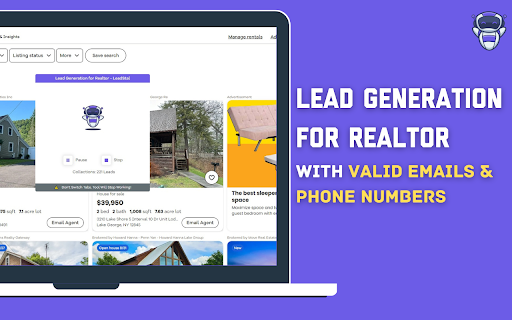 Lead Generation for Realtor | LeadStal  from Chrome web store to be run with OffiDocs Chromium online