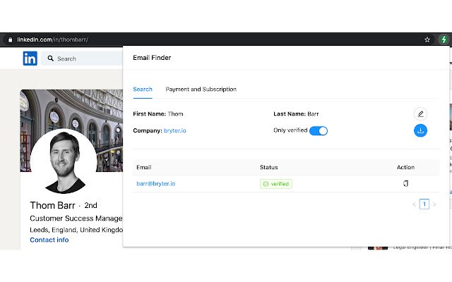 Leadgo.io Email Finder  from Chrome web store to be run with OffiDocs Chromium online