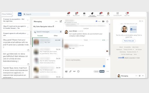 LeadhuntAI Chrome Extension  from Chrome web store to be run with OffiDocs Chromium online