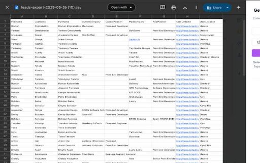 Leadly Lite – Export Leads from Search Pages to CSV  from Chrome web store to be run with OffiDocs Chromium online
