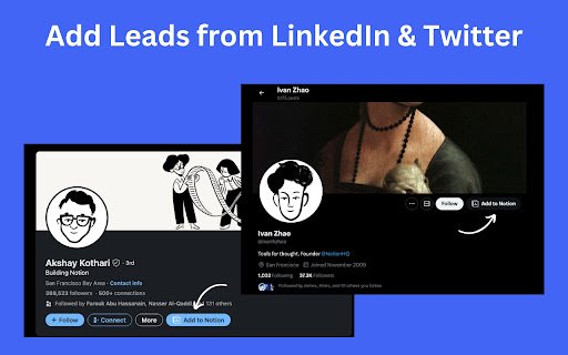 Leads to Notion  from Chrome web store to be run with OffiDocs Chromium online