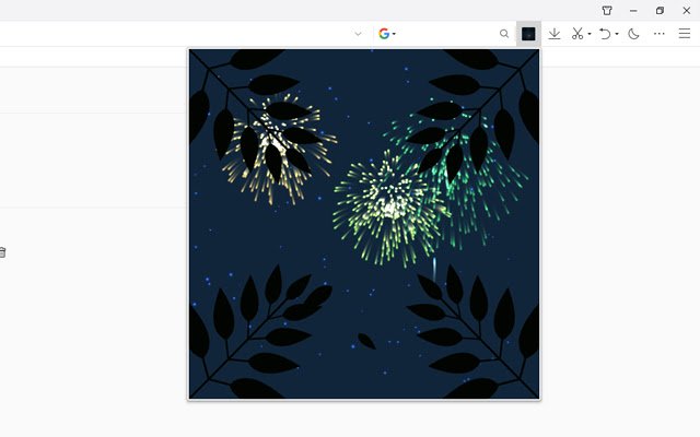 Leaf fireworks  from Chrome web store to be run with OffiDocs Chromium online