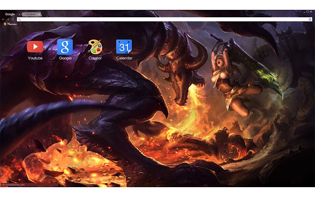 League of Legends Shyvana vs Riven 1920x1080 de la boutique en ligne Chrome à exécuter avec OffiDocs Chromium en ligne