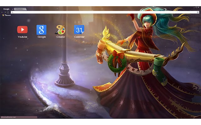 League of Legends Silent Night Sona 1920x1080  from Chrome web store to be run with OffiDocs Chromium online