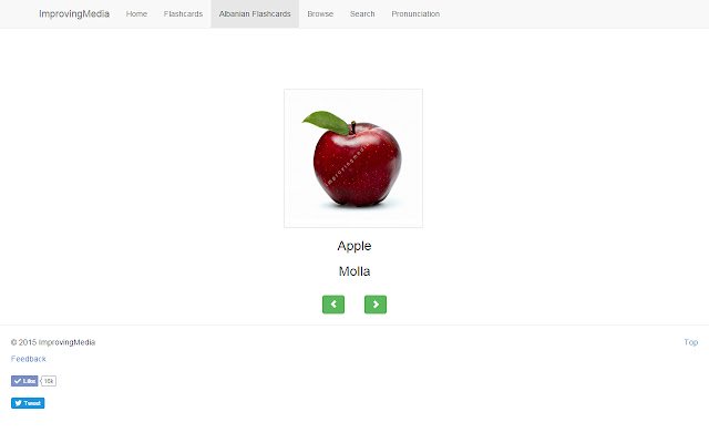 تعلم اللغة الألبانية باستخدام البطاقات التعليمية الألبانية من متجر Chrome الإلكتروني ليتم تشغيلها باستخدام OffiDocs Chromium عبر الإنترنت