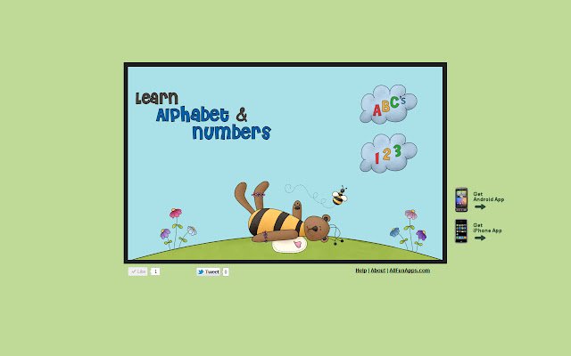 Learn Alphabet and Numbers  from Chrome web store to be run with OffiDocs Chromium online