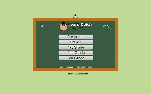 Learn Dolch Sight Words  from Chrome web store to be run with OffiDocs Chromium online