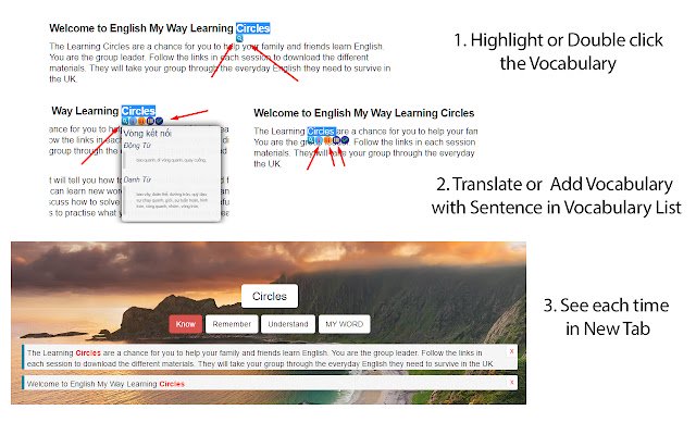 Învățarea limbilor străine cu texte din conținutul dvs. din magazinul web Chrome, care va fi rulat cu OffiDocs Chromium online