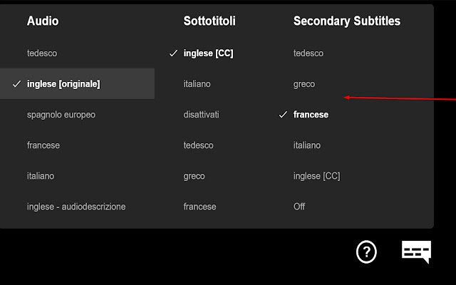OffiDocs Chromium オンラインで実行される Chrome Web ストアの Netflix で言語を学ぶ