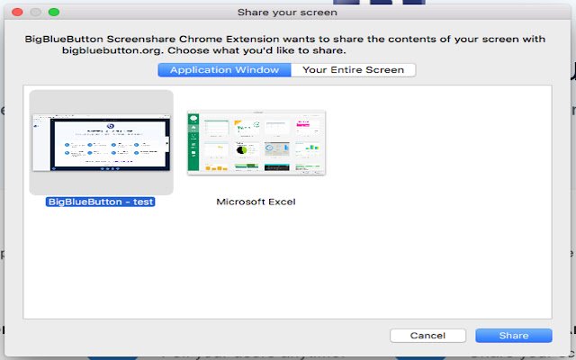 Chrome ウェブストアからの Learnmet Screenshare Extension を OffiDocs Chromium オンラインで実行する
