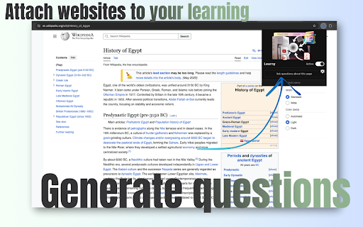 Learny Academy Extension  from Chrome web store to be run with OffiDocs Chromium online