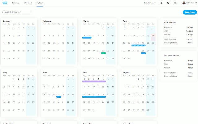 Leave Management System | Leave Dates  from Chrome web store to be run with OffiDocs Chromium online
