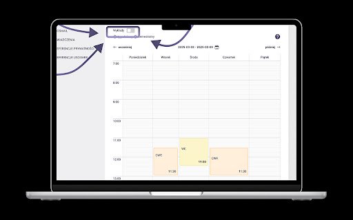 Lectures Remover Tylko Niezbędne Zajęcia  from Chrome web store to be run with OffiDocs Chromium online