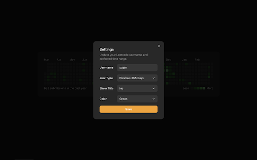 Leetcode Calendar from Chrome web store to be run with OffiDocs Chromium online Leetcode Calendar from Chrome web store to be run with OffiDocs Chromium online