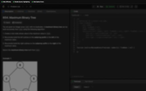 LeetCode Helper  from Chrome web store to be run with OffiDocs Chromium online