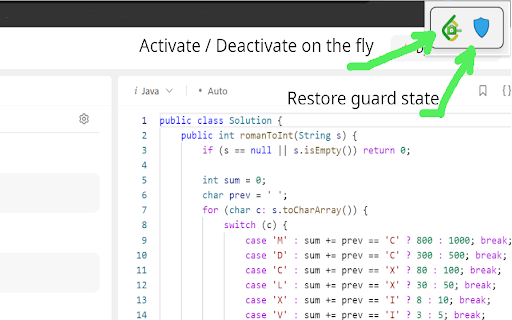 LeetCode Submit Guard  from Chrome web store to be run with OffiDocs Chromium online
