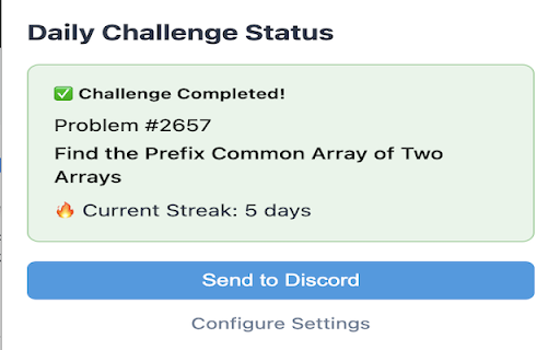 LeetStreak  from Chrome web store to be run with OffiDocs Chromium online