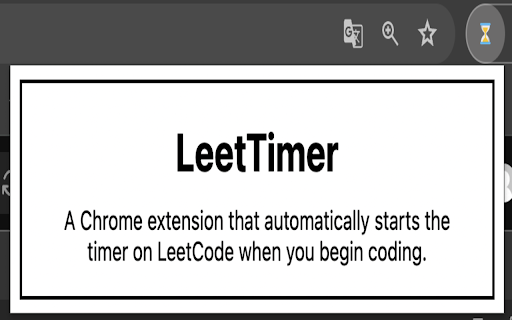 LeetTimer  from Chrome web store to be run with OffiDocs Chromium online