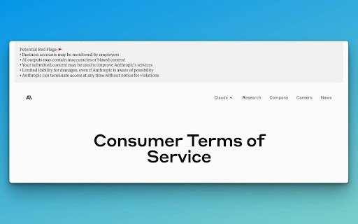 Legalese to English Privacy Policy  ToS Simplifier  from Chrome web store to be run with OffiDocs Chromium online