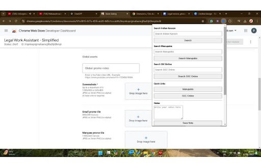 Legal Work Assistant  from Chrome web store to be run with OffiDocs Chromium online