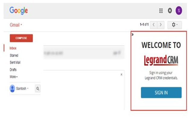 Legrand CRM từ cửa hàng Chrome trực tuyến sẽ được chạy với OffiDocs Chrome trực tuyến