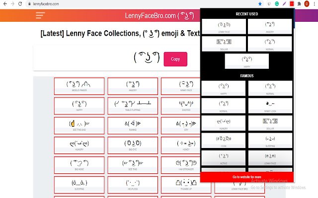 Lenny Face Bro  from Chrome web store to be run with OffiDocs Chromium online