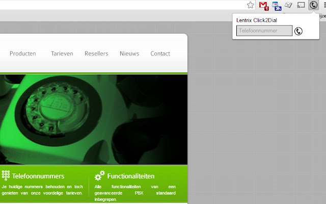 Lentrix Clik2Dial  from Chrome web store to be run with OffiDocs Chromium online