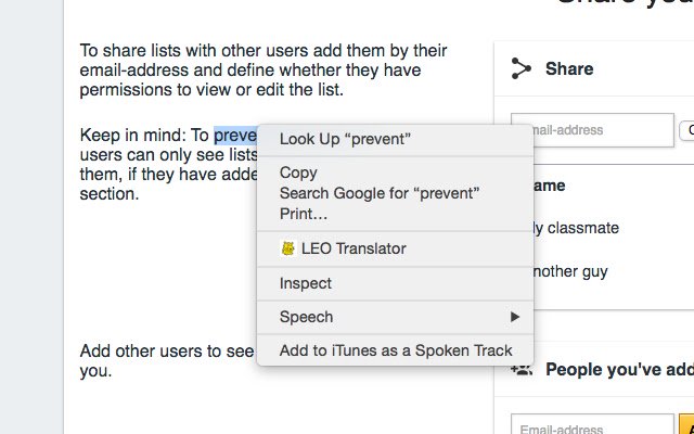 LEO Translator จาก Chrome เว็บสโตร์ที่จะทำงานร่วมกับ OffiDocs Chromium ออนไลน์