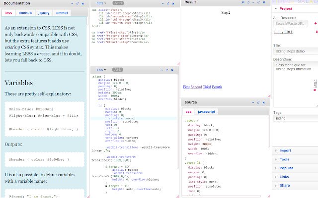 ตัวแก้ไขน้อยลงจาก Chrome เว็บสโตร์ที่จะทำงานกับ OffiDocs Chromium ออนไลน์