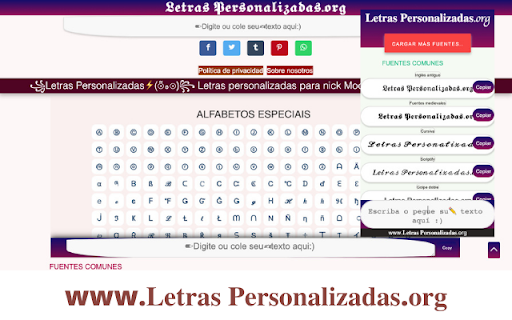 ▷Letras Personalizadas⚡(☉̃ₒ☉)ModificadorLetra  from Chrome web store to be run with OffiDocs Chromium online