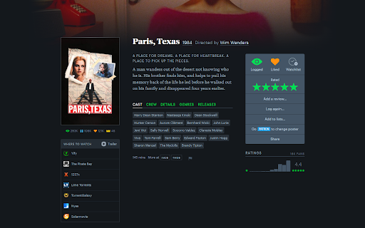 Letterboxd Services  from Chrome web store to be run with OffiDocs Chromium online
