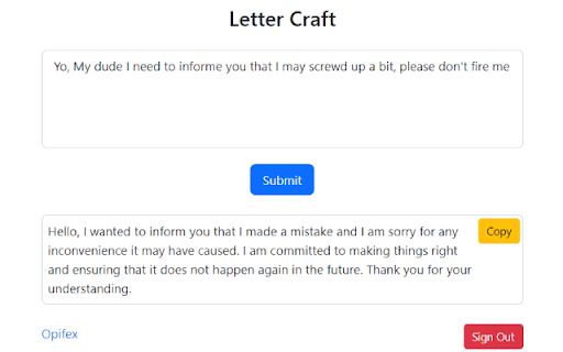 Letter craft  from Chrome web store to be run with OffiDocs Chromium online