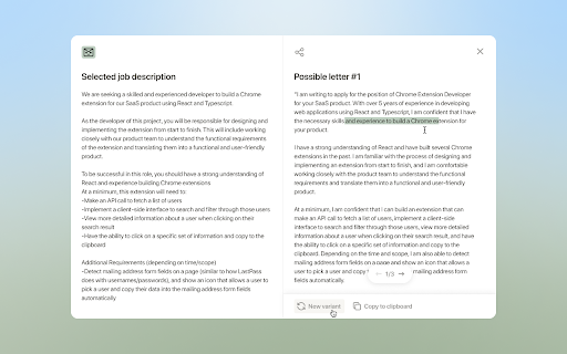 Lettermate  from Chrome web store to be run with OffiDocs Chromium online