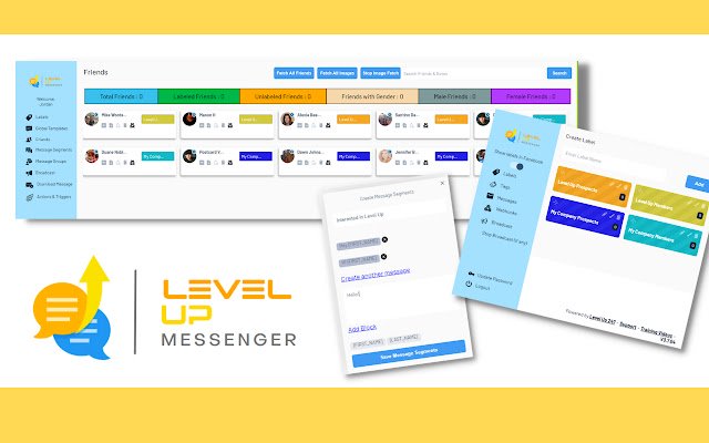 Level Up Messenger  from Chrome web store to be run with OffiDocs Chromium online