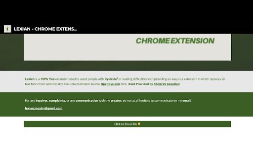 Lexian Dyslexia Safe Font  from Chrome web store to be run with OffiDocs Chromium online