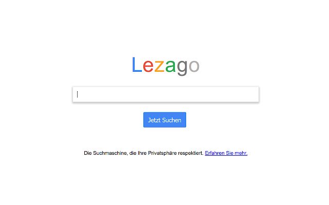 ക്രോം വെബ് സ്റ്റോറിൽ നിന്നുള്ള Lezago Go Die Privatsphäre Suchmaschine OffiDocs Chromium ഓൺലൈനിൽ പ്രവർത്തിക്കും