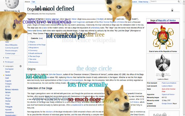 libdoge  from Chrome web store to be run with OffiDocs Chromium online