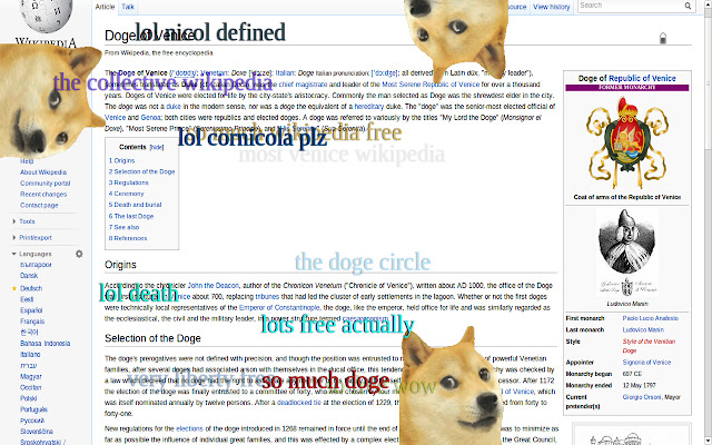 libdoge ze sklepu internetowego Chrome do uruchomienia z OffiDocs Chromium online