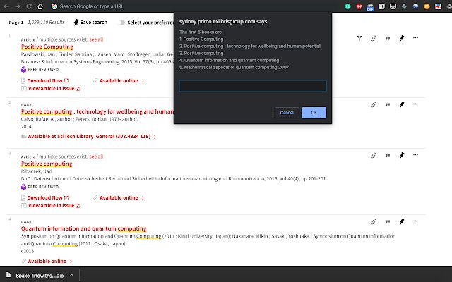 โปรแกรมช่วยดาวน์โหลดไลบรารีจาก Chrome เว็บสโตร์เพื่อใช้งานกับ OffiDocs Chromium ทางออนไลน์