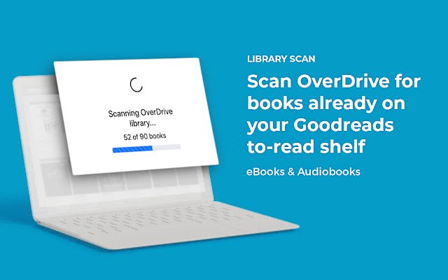 סריקת ספרייה: OverDrive + Goodreads מחנות האינטרנט של Chrome להפעלה עם OffiDocs Chromium באינטרנט