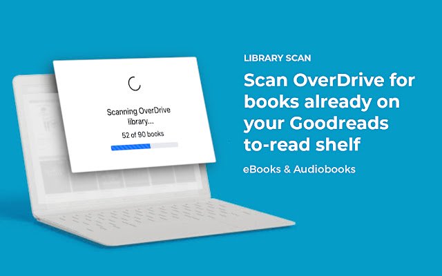 ライブラリ スキャン: Chrome Web ストアからの OverDrive + Goodreads を OffiDocs Chromium オンラインで実行する