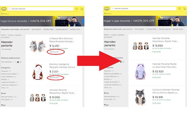 Mercado Por Fin de la boutique en ligne Chrome à exécuter avec OffiDocs Chromium en ligne