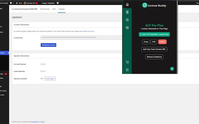 Lizenz Buddy aus dem Chrome-Webshop zur Ausführung mit OffiDocs Chromium online