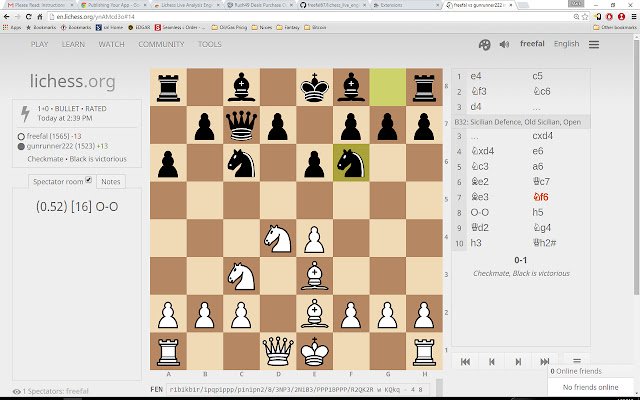 Lichess Live Analysis Engine  from Chrome web store to be run with OffiDocs Chromium online