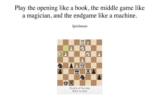 Lichess New Tab  from Chrome web store to be run with OffiDocs Chromium online