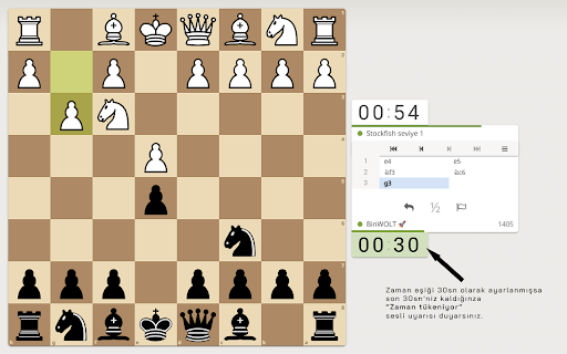 Lichess Zaman Uyarısı  from Chrome web store to be run with OffiDocs Chromium online