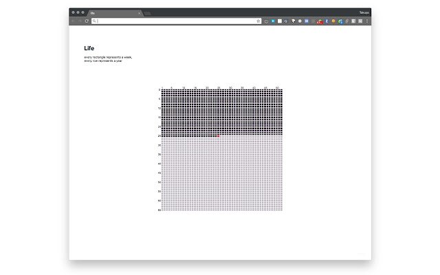 Life Matrix new tab  from Chrome web store to be run with OffiDocs Chromium online