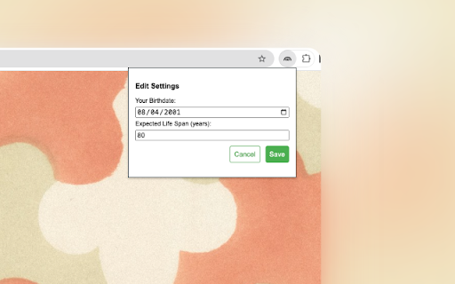 Life Stats  from Chrome web store to be run with OffiDocs Chromium online