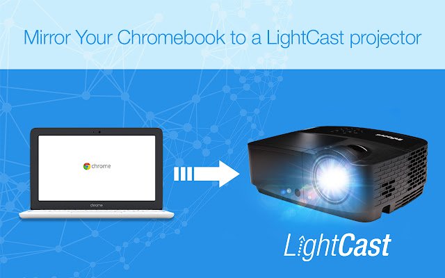 LightCast Sender  from Chrome web store to be run with OffiDocs Chromium online
